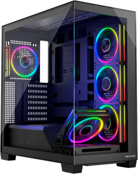 Obudowa Modecom Volcano Stellar ARGB 5F Black (AT-STELLAR-5F-ARGB-10)