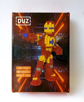 Конструктор 3d magic blocks DUZ 1580 деталей залізна людина