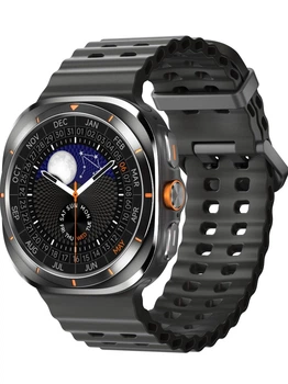 Смарт годинник Lexego HD8 Ultra 47 мм Smartwatch Розумний годинник з Bluetooth, GPS, компасом, спортивними режимами, пульсометром, моніторингом здоров’я та активності, спортивний трекер з 2 ремінцями у комплекті Black HD8Ultra-47B