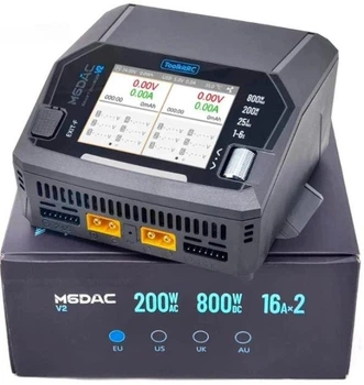 Зарядний пристрій ToolkitRC M6DAC V2 + Блок живлення (DC 800W / AC 220W)