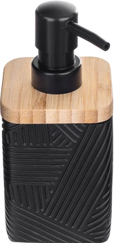 Dozownik na mydło Kadax Lunel kwadratowy Czarny (K10202)