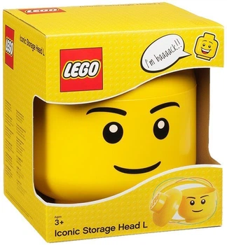 Контейнер для зберігання LEGO Storage Head хлопчик, великий 40321724 (5711938030216)