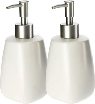 Dozownik na mydło Kadax Palmi 400 ml 2 szt. Bialy (K5158)