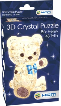 3D пазл Crystal HCM Kinzel Мишка Белый 48 деталей (4018928591919)