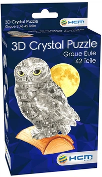 3D пазл Crystal HCM Kinzel Сова 42 детали (4018928591575)