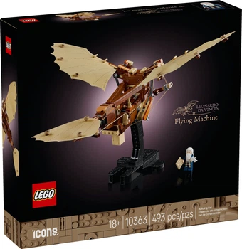 Zestaw klocków LEGO Icons Maszyna latająca Leonarda da Vinci 493 elementy (10363) (955555915421703) - Outlet