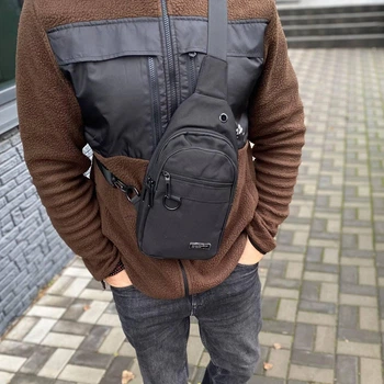 Мужская нагрудная сумка бананка слинг Street style 2.0
