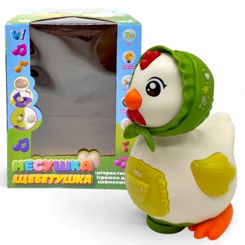 Музична КУРОЧКА "Несушка Щебетушка" в коробці Wtoys (274842)