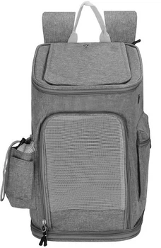 Torba transportowa dla psa kota Springos nosidło podróżne dla zwierząt 39 x 28 x 27 cm Szare (5907719480121)