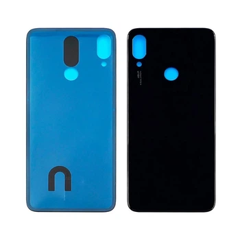 Заднее стекло корпуса для Xiaomi Redmi Note 7 черный (чёрное)