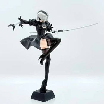 Колекційна аніме фігурка NieR Automata YoRHa 2B Lifeform з мечем (YoRHa No.2 Type B), 24 см, PVC, подарунок