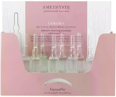 Лосьон в ампулах FarmaVita для окрашенных волос Amethyste Chromа Color Re-Vital Restoring Lotion 10х10 мл