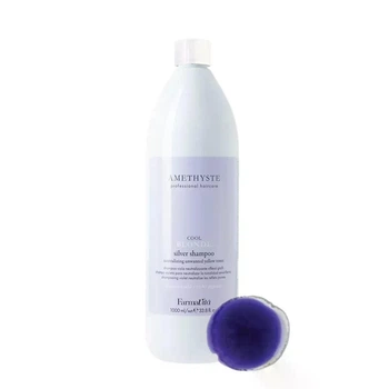 Фиолетовый шампунь FarmaVita для нейтрализации желтизны Cool Blonde Amethyste Silver Shampoo 1000 мл
