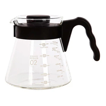 Сервер Ecocoffeetools S600 Black стеклянный графин 600 мл для приготовления кофе заварник для пуровера