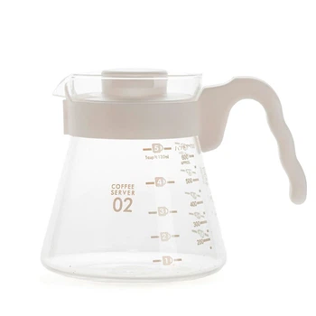 Сервер Ecocoffeetools S600 White стеклянный графин 600 мл для приготовления кофе заварник для пуровера