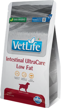Сухой корм для собак Farmina Vet Life Intestinal UltraCare Low Fat диетическое питание, с низкой жирностью при заболевании ЖКТ 1.5 кг (8010276044785)