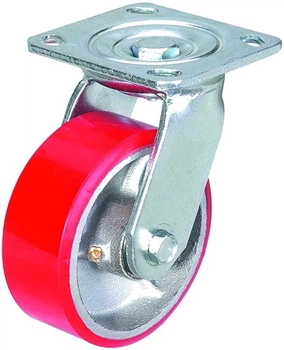 Колесо Haushalt 50700788 D125 PL 5-125-S-P/30125PU 12.5 см Червоно-сіре (4772013260998)