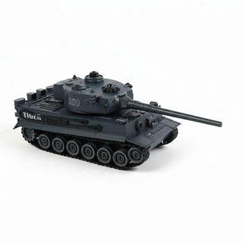 Танковый бой на радиоуправлении 99823 2 танка, аккумуляторы 4.8V, пульты 2.4GHz, звуки, резиновые гусени, зеленый