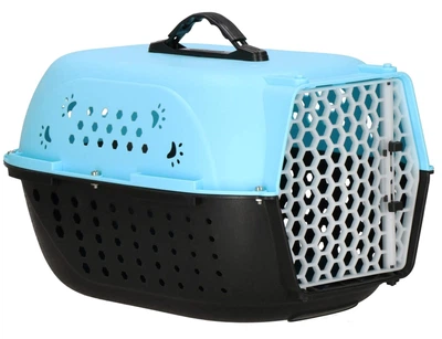 Сумка для транспортування собаки кота кролика Springos до 7 кг 48 x 33 x 27 см Чорно-блакитна (5907719433431)