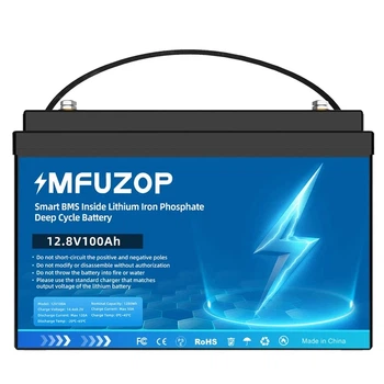 Акумулятор MFUZOP LiFePO4 12.8 V 100 Ah 1280 W