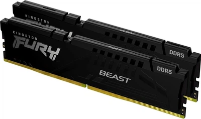 Kingston Пам'ять ПК DDR5 16GB KIT (8GBx2) 5200 FURY Beast Чорний