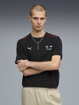 Футболка хлопковая длинная мужская Puma Sportswear 63487701 M Black (4069162255976)