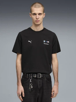 Футболка хлопковая длинная мужская Puma Essentials 63489701 M Black (4069162193117)
