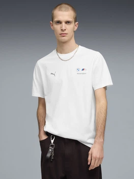 Футболка бавовняна довга чоловіча Puma Essentials 63489702 M White (4069162193339)