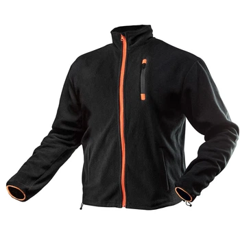 Кофта робоча Neo Tools Outdoor, флісова, 300г/м кв, на блискавці, XXL(58), чорний (00133596)