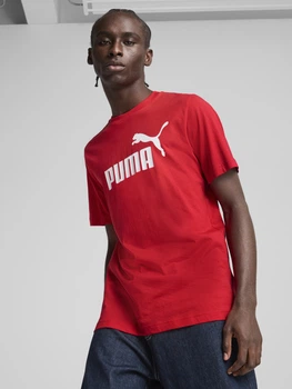 Футболка хлопковая длинная мужская Puma Essentials Foundation 68253211 M For All Time Red (4067983297014)