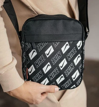 Сумка Nike 2 черная мессенджер через плечо