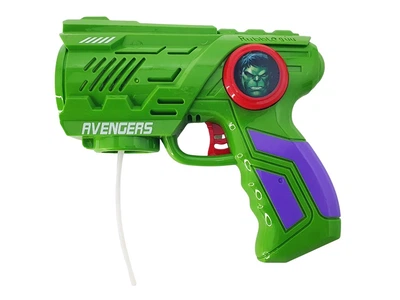 Зелёный Пистолет с мыльными пузырями Bubble Gun Super Hero Пистолет супергероя Бластер