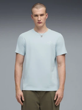Футболка хлопковая длинная мужская Puma Essentials Foundation 68253548 M Fresh Water (4069161713125)