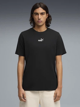 Футболка бавовняна довга чоловіча Puma Essentials Foundation 69291201 M Black (4069161644832)