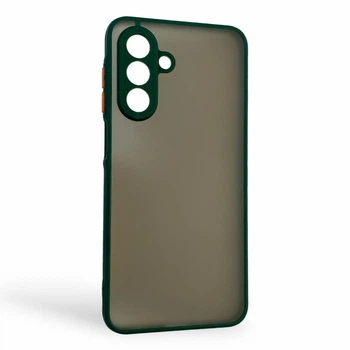 Чохол для телефона Samsung Galaxy A26 (SM-A266) з високими бортами із захистом камери темно-зелений