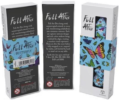 Набір кубиків для гри Q Workshop Full Art Метелики (5907699498178)