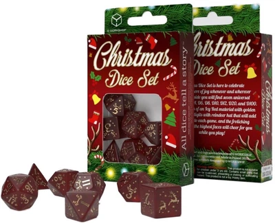 Zestaw kostek do gry Q Workshop Christmas Dice (edycja 2022) (5907699496648)