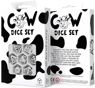 Набір кубиків для гри Q Workshop Корова Moozilla (5907699498024)