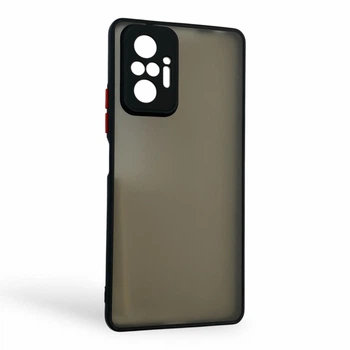 Чехол для телефона Xiaomi Redmi Note 10 Pro 4G с высокими бортами с защитой камеры черный