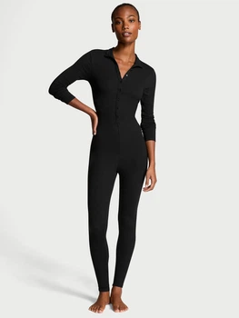 Пижамный комбинезон женский Victoria's Secret 4200-27QB4(Black) S Черный (0667560308245)