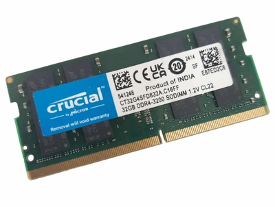 Оперативная память 32GB Crucial PC4 3200 DDR4 3200 для ноутбука б/у