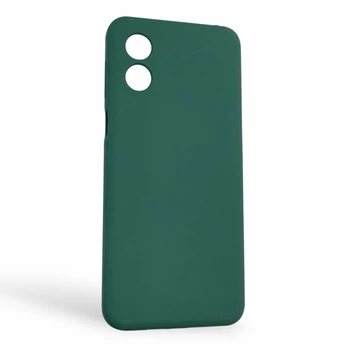 Чехол для Motorola Moto E13 (PAXT0034) силиконовый с микрофиброй нескользящий зеленый