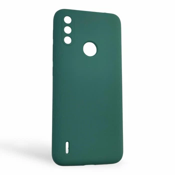 Чохол для Motorola Moto E7 Power силіконовий з мікрофіброю нековзний зелений
