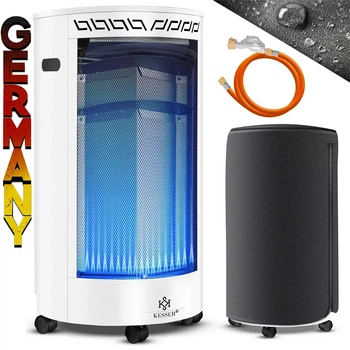 Газовый инфракрасный обогреватель KESSER 4200W белый 41 x 73 x 46 см