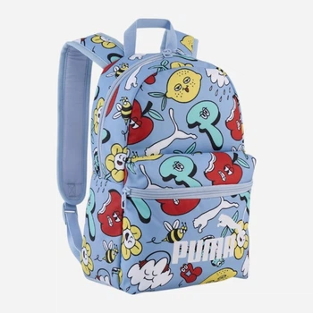 Рюкзак спортивний 13 л вміщує формат А4 Puma Kids 09132409 Snow Mountain Blue-Comic AOP (4069162002501)