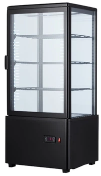 Шкаф-витрина холодильная EWT INOX RT78B black MO-62799