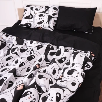 Комплект постельного белья MirSon Бязь 17-4850 Panda 200 x 220 см (2200009584657)
