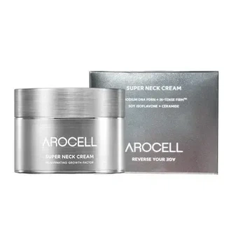 Super Neck Cream Регенеруючий антивіковий крем для шиї з полінуклеотидами та ізофлавонами Arocell 80g