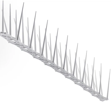 Шипи для відлякування птахів Kadax Dierre 24 шт Білі (K10041)