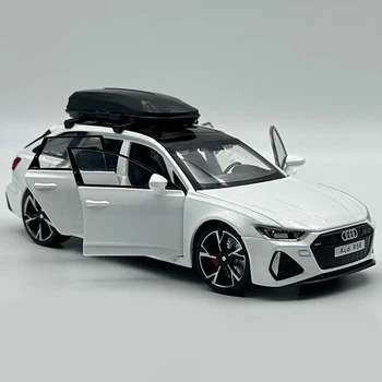 Дитяча металева машинка Audi RS6 1:32, інерційний механізм, світло звук, відкриті двері та багажник "Авто Експерт"